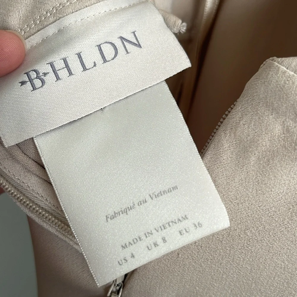 BHLDN August Satin Charmeuse Midi Dress size 4 - Picture 12 of 13